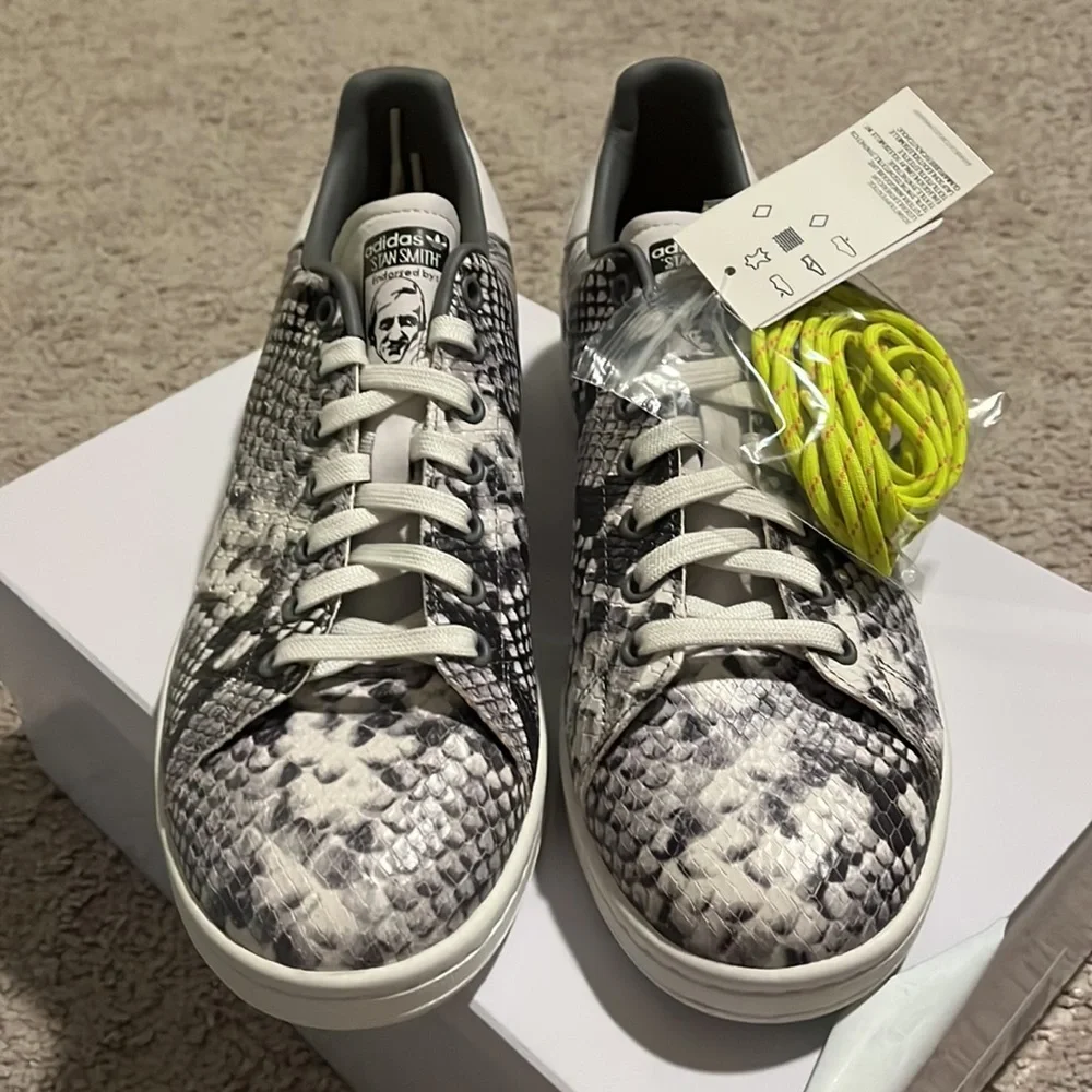 Adidas originals Stan Smith snakeskin shoes sneakers EH0151 new mens size 11 - Picture 4 of 15